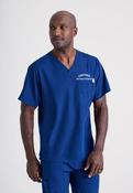 SKECHERS MALE Structure v-neck top with CHARTERED PHYSIOTHERAPIST logo