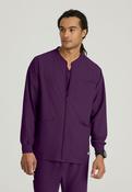 Skechers Men's 3 Pocket Warm-Up Zip Jacket - Eggplant / Medium image