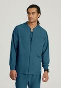 Skechers Men's 3 Pocket Warm-Up Zip Jacket - Caribbean / X-Small image