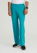 Skechers Male Structure 4 Pocket Elastic Waistband Scrub Trousers - Teal / Small image