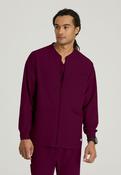 Skechers Men's 3 Pocket Warm-Up Zip Jacket - Wine / X-Large image