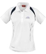 Physiotherapy Female Polo Shirt With Logo - WHITE/NAVY / X-Large image