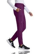 Barco One Drawstring Female Jogger Style Scrub Trousers - Wine / X-Large image