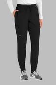 Barco One Drawstring Female Jogger Style Scrub Trousers - BLACK / X-Small image