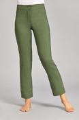 CLASSIC TROUSERS - MOSS GREEN LINEN LOOK / 10 image