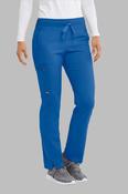 Greys Anatomy Kim 3 Pocket Elastic Back Waistband Zip-Pocket Pants Petite (29") leg length - New Royal / X-Large image