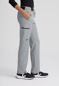 Greys Anatomy Kim 3 Pocket Elastic Back Waistband Zip-Pocket Pants - Moonstruck / Small image