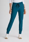 Grey's Anatomy Eden Women's 5-Pocket Cargo Jogger Scrub Trousers - Caribbean / X-Small image