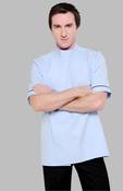 Male Traditional Tunic with Side Studs + Collar - SKY/NAVY / 48 image