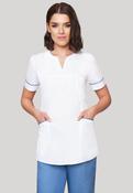 Diamond Designs Lightweight Female Top - WHITE/METRO / 24 image