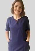 Diamond Designs Lightweight Female Top Navy - clearance product image