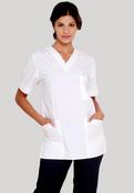 Diamond Designs Medical Unisex Scrub Top - WHITE / X-Large image
