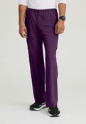 Skechers Male Structure 4 Pocket Elastic Waistband Scrub Trousers - Eggplant / X-Large