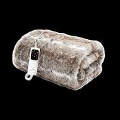 Dreamland Hygge Days Luxury Faux Fur Warming Throw Blanket - Alaskan Husky Print | 16710 image