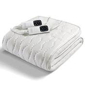 Dreamland Cosy Dreamer Superior Cotton Double Underblanket Mattress Warmer with Dual Controllers - White | 16995C
