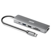 Port Connect 4K USB-C Docking Station with 100W Power Delivery - Grey | 900162