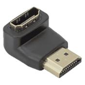 Sbox HDMI Female To HDMI Male 90° Adapter - Black | AD.HDMI-F/M-90/R