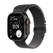 Apple Watch Ultra 3 GPS + Cellular 49MM Black Titanium Case with Black Titanium Milanese Loop - Medium | MF1Q4DH/A