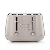 DeLonghi Eclettica 1800W 4 Slice Toaster - Beige | CTY4003.BG