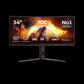 AOC 34" WQHD Gaming Monitor - Black | CU34G4Z image