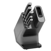 Ninja Foodi StaySharp Knife Block with Integrated Sharpener Set of 5 Piece - Silver &amp; Black | K32005UK