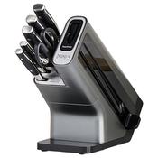 Ninja Knife Block Set of 6 with Sharpener - Silver &amp; Black | K32006UK image
