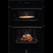 Electrolux 600 SurroundCook 61L Built-In Electric Double Oven - Black | KDFCC00K image