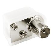 Sbox 90° Male RF Connector - White | KON.RF-M/R