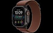 Apple Watch Ultra 4 GPS + Cellular 49mm Black Titanium Case with Burgundy Alpine Loop - S | MJC04DH/A