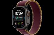 Apple Watch Ultra 4 GPS + Cellular 49mm Black Titanium Case with Burgundy Trail Loop - M/L | MJC44DH/A image