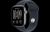 Apple Watch Series 12 GPS 42MM Space Grey Aluminium Case with Navy Blue Sport Band - S/M | MJE74MP/A