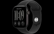 Apple Watch Series 12 GPS 46MM Black Aluminium Case with Black Sport Band - S/M | MJEK4MP/A