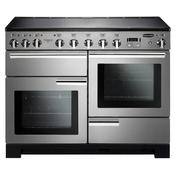 Rangemaster Professional Deluxe 110CM Induction Range Cooker - Stainless Steel &amp; Chrome | PDL110EISS/C image