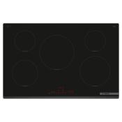 Bosch Series 6 80CM 5 Cooking Zones Induction Hob - Black | PIV831HB1E