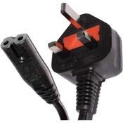 Fleming 2M Figure 8 Mains Cable - Black | RLEAD
