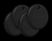 Chipolo POP Bluetooth Tracker Pack of 4 - Black | RWS.0000007.000