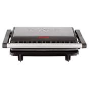Tower 750W 3 Portion Health Grill &amp; Panini Press with Non-stick Cerastone Coating - Stainless Steel | T27038
