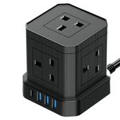 Ultrapower Mini Power Tower with USB &amp; Type-C Port Adapter - Black | TRE05B