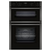 Neff N50 105L Built-In Electric Double Oven - Graphite Grey | U1ACE2AG3B