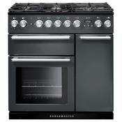 EX-DISPLAY Rangemaster Nexus 90CM Dual Fuel Range Cooker - Slate | nex90dffsl/c image