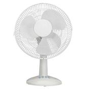 12" Oscillating Table/Desk Fan - White | SL30DF