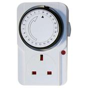 24 Hour Plug-In Timer Socket - White | 457105 image