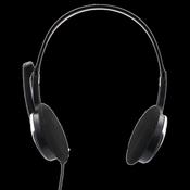 Hama HS-P100 Over-Ear PC Office Wired Headset - Black | 303554