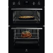 Electrolux 108L Built-In Electric Double Oven - Black | KDFGE40TK