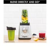 Magimix Blender Power 3 1000W Compact Blender - Matte Chrome | 11641