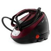 Tefal GV9230 2600W Pro Express Protect High Pressure Steam Generator Iron - Black &amp; Burgundy | GV9230G0