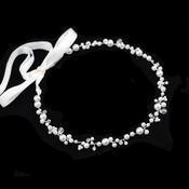 Pearl Embellished Bridal Belt Silver