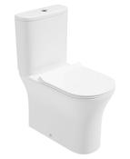 PENA Rimless Comfort Height Fully Shrouded Close Coupled WC &amp; Sequence Slim Soft Close Seat image