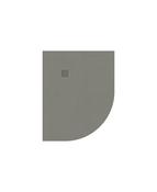 SLATE Left Hand Offset Quadrant Shower Tray &amp; Waste Taupe image