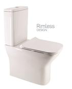 SOPHIA Rimless Fully Shrouded Close Coupled WC &amp; Gamma Slim Soft Close Seat image
